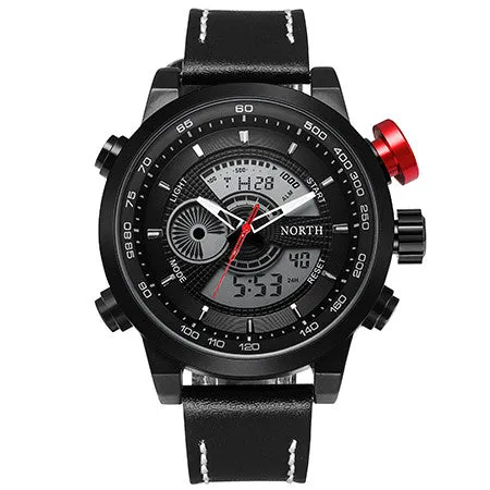 Waterproof Dual Display Sports Watch For Men