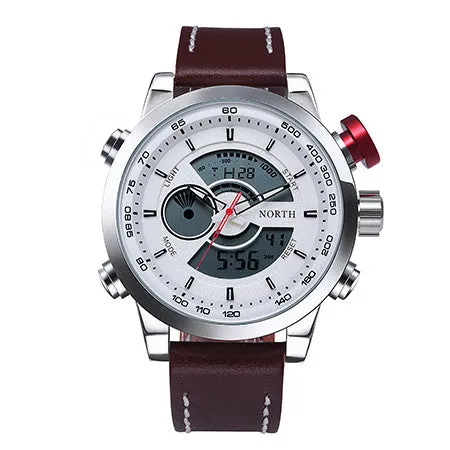 Waterproof Dual Display Sports Watch For Men