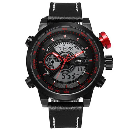 Waterproof Dual Display Sports Watch For Men