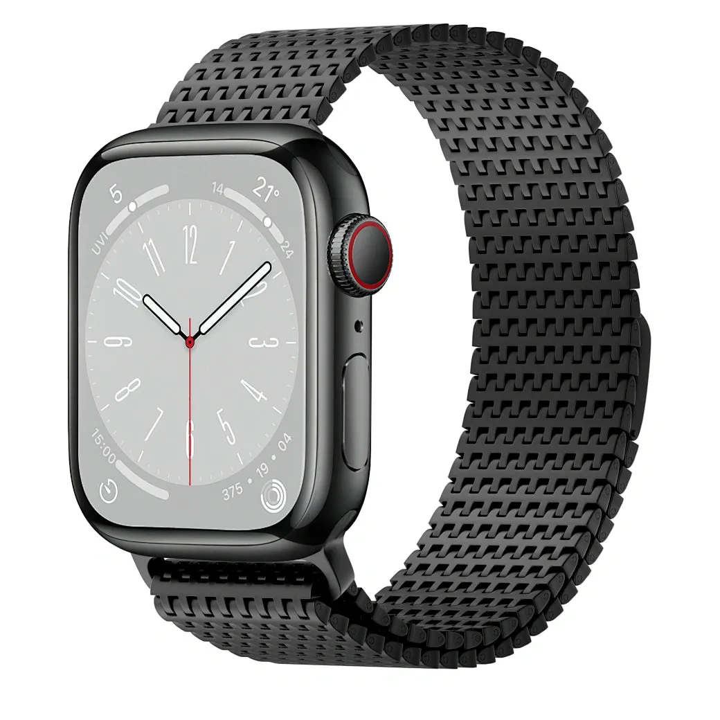 WiWU Wi-WB002 Domino Watch Band Stainless Steel Strap Apple Watch 42/44/45/49mm Black