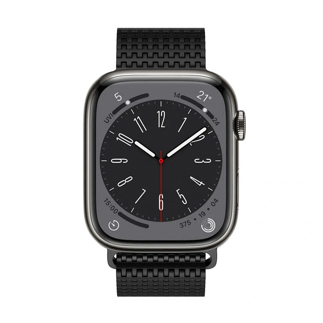 WiWU Wi-WB002 Domino Watch Band Stainless Steel Strap Apple Watch 42/44/45/49mm Black