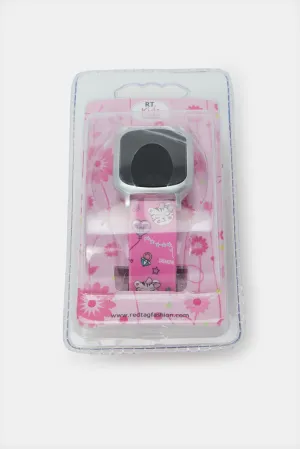 Women Pink Printed Digital Watch