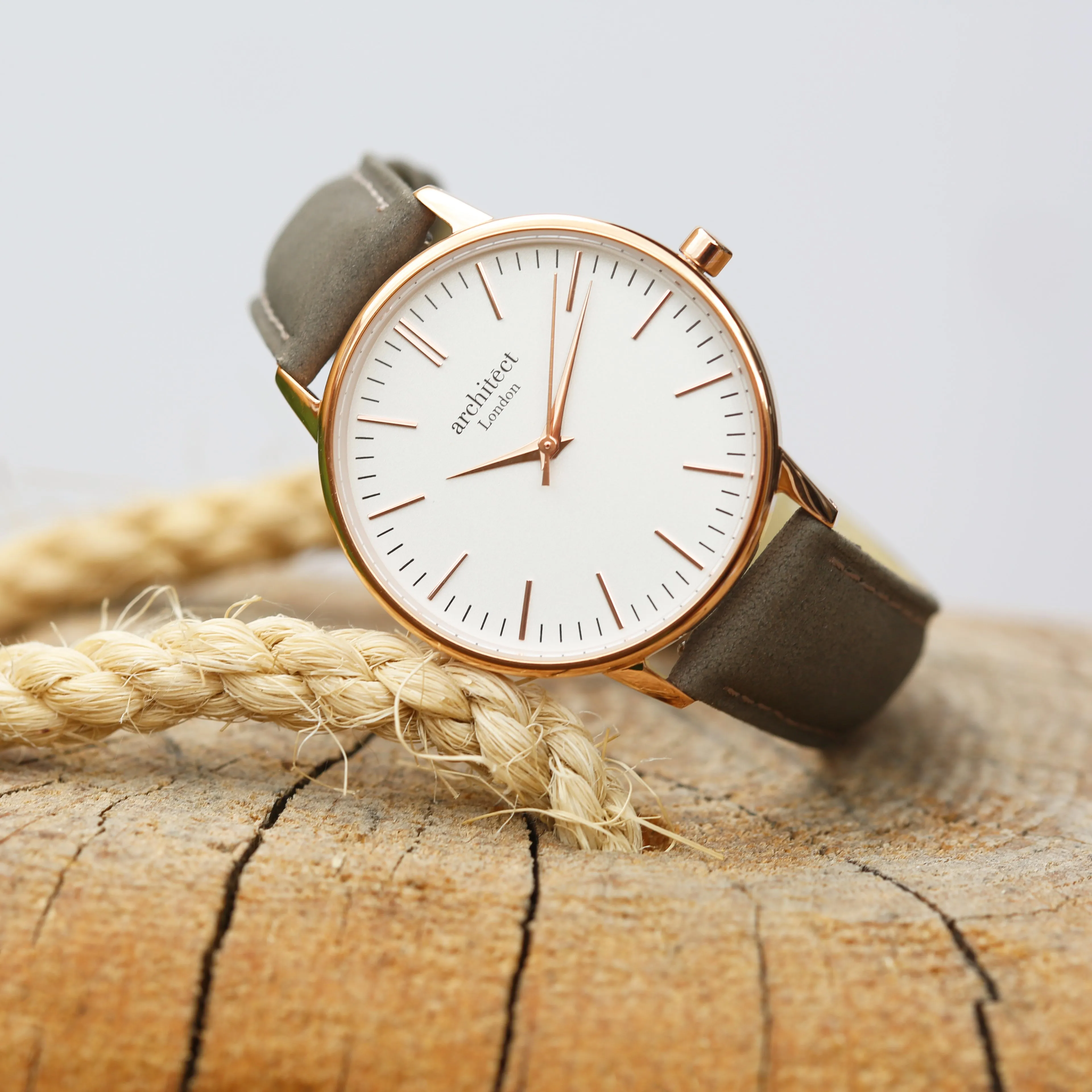 Women's Engraved Watch In Light Grey