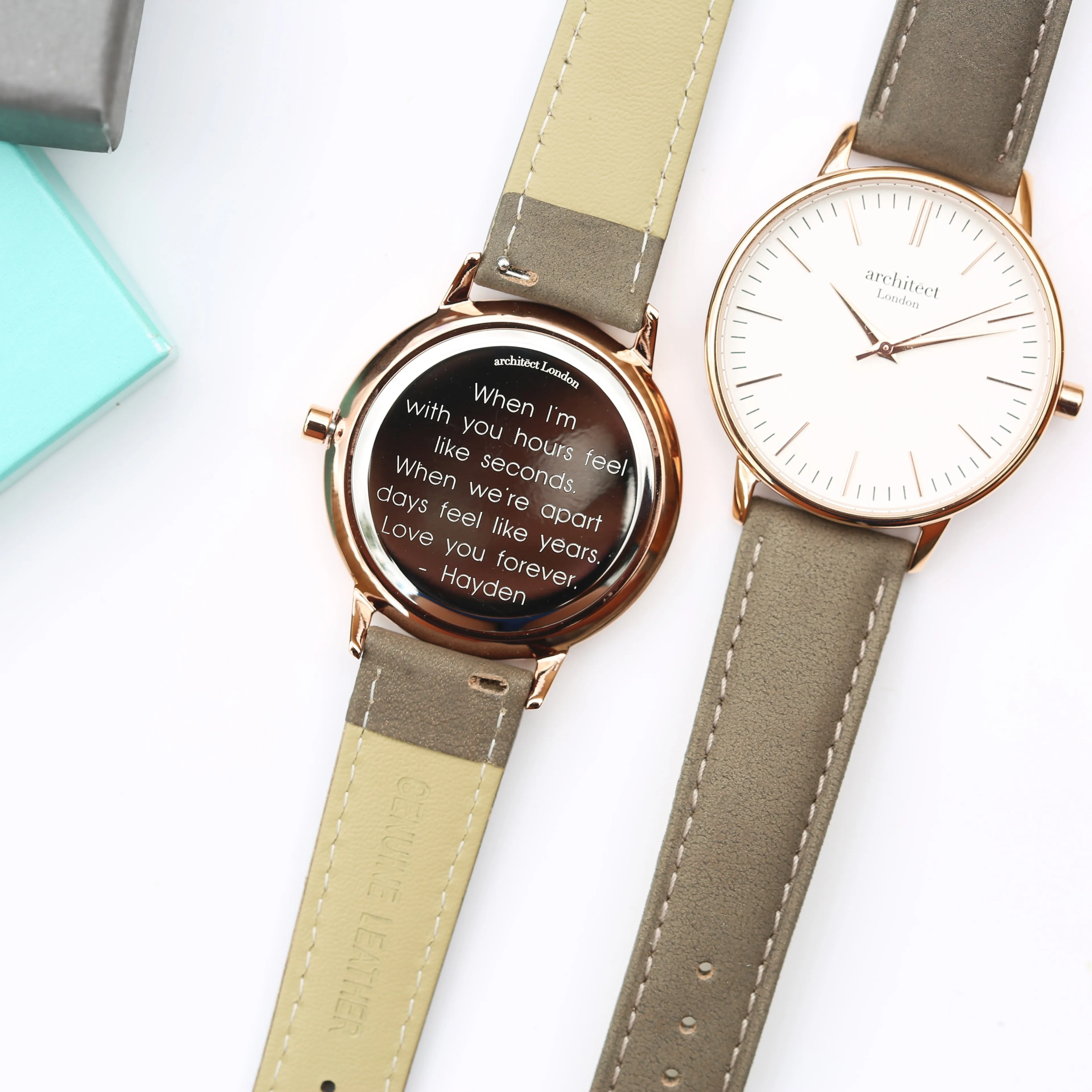 Women's Engraved Watch In Light Grey
