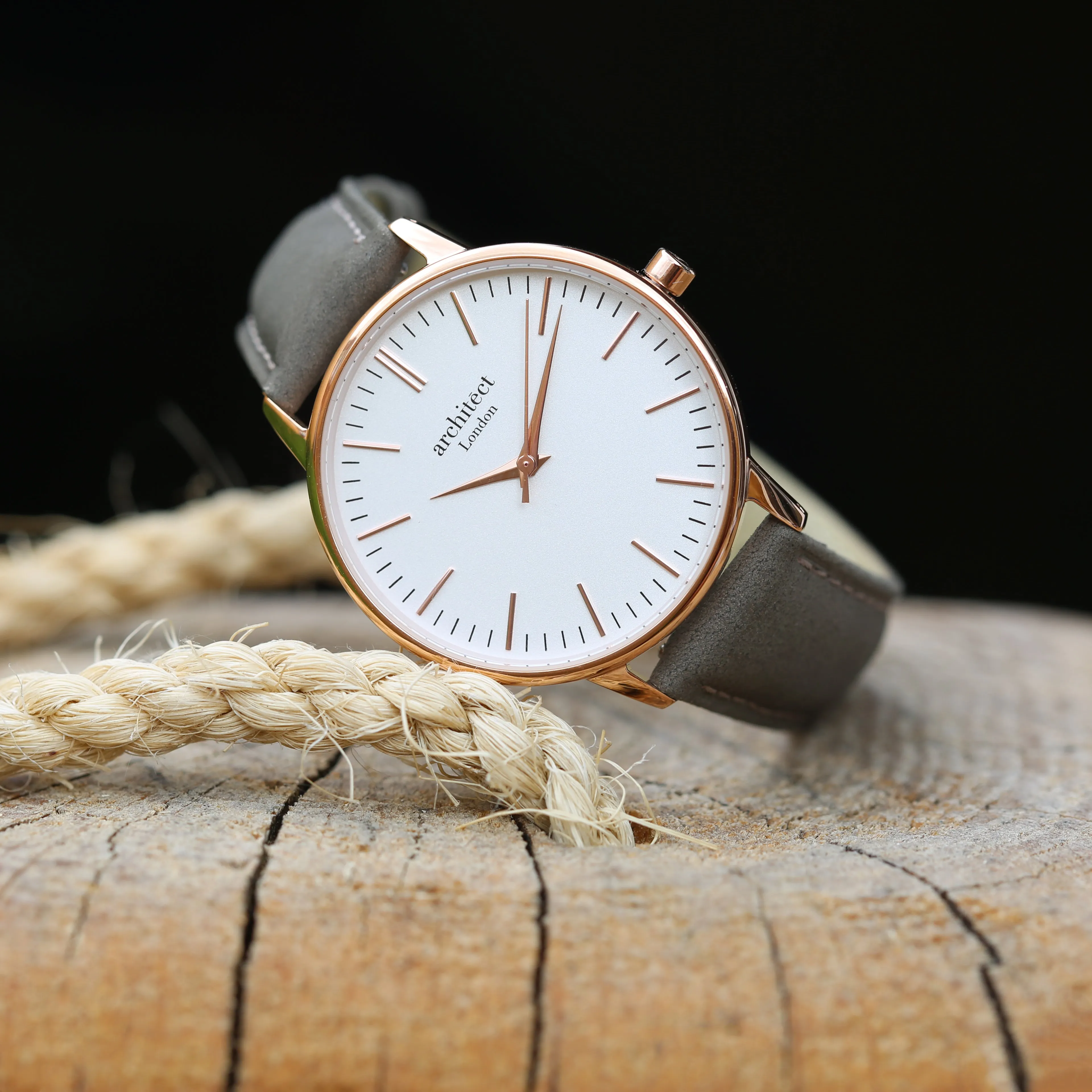 Women's Engraved Watch In Light Grey