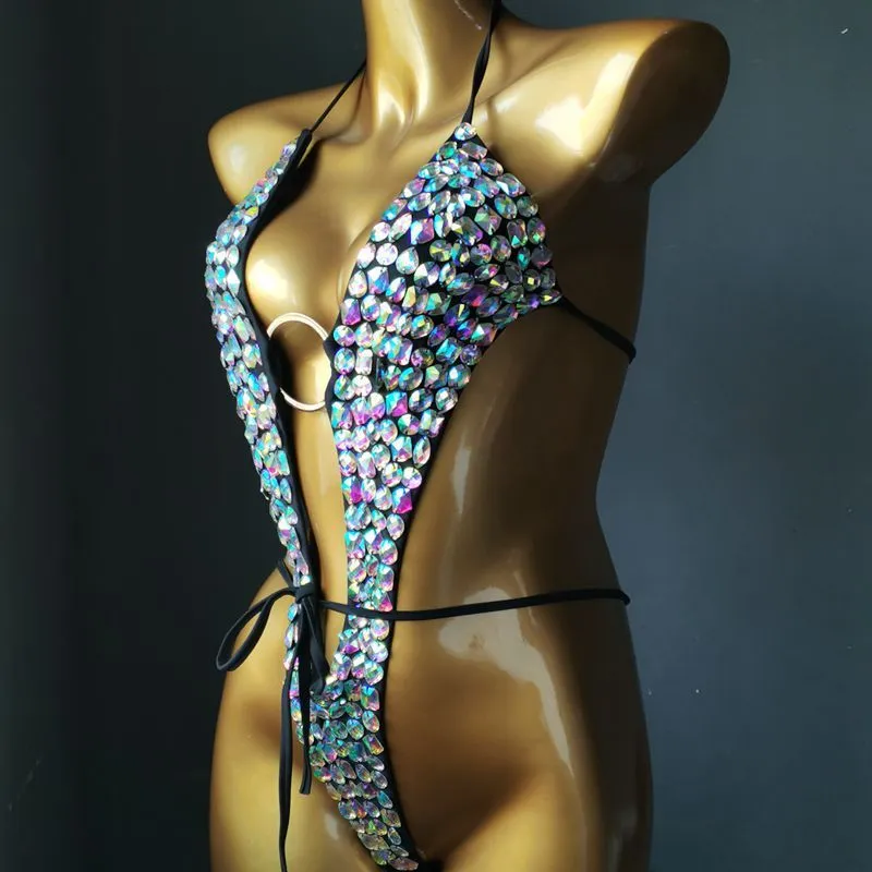Women's High-end Diamond Nightclub Swimsuit Bikini