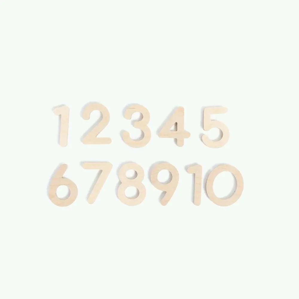Wooden Numbers
