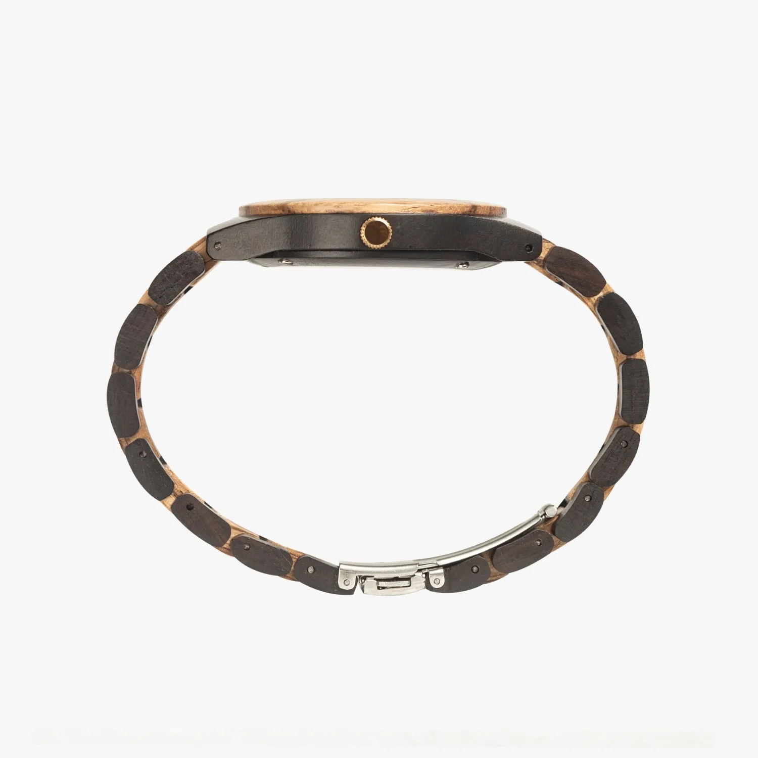 Wooden Watch Indian Ebony Horses Sunrise 9 Mile Road