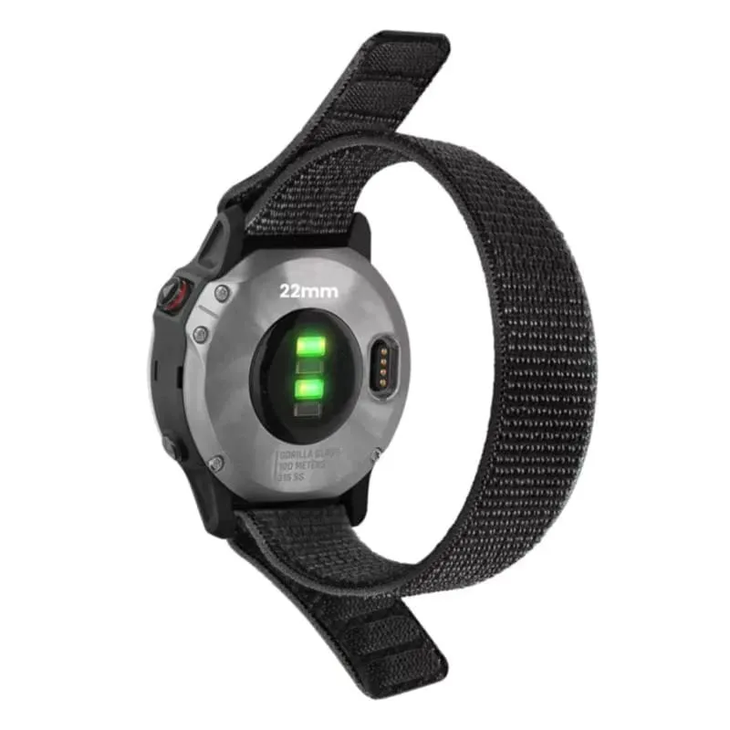 Xtreme Xccessories 20mm Nylon Stretch Replacement Watch Strap For Garmin Fenix 5S, 5S Plus, 6S, 7S & More
